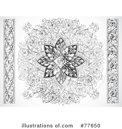 Royalty-Free (RF) Floral Clipart Illustration by BestVector - Stock Sample #77650