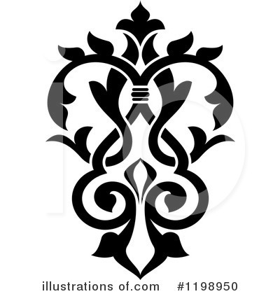 Royalty-Free (RF) Floral Design Element Clipart Illustration by Vector Tradition SM - Stock Sample #1198950