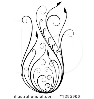 Royalty-Free (RF) Floral Design Element Clipart Illustration by Cherie Reve - Stock Sample #1285966