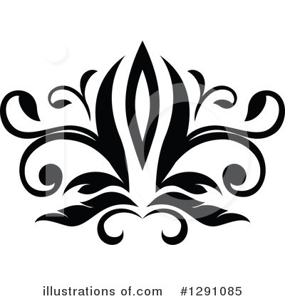Royalty-Free (RF) Floral Design Element Clipart Illustration by Vector Tradition SM - Stock Sample #1291085