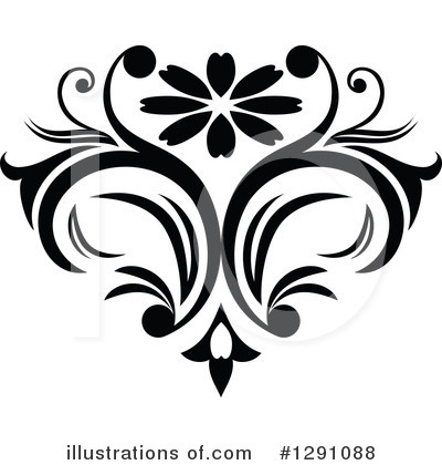 Royalty-Free (RF) Floral Design Element Clipart Illustration by Vector Tradition SM - Stock Sample #1291088