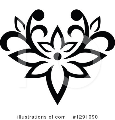 Royalty-Free (RF) Floral Design Element Clipart Illustration by Vector Tradition SM - Stock Sample #1291090