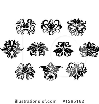 Royalty-Free (RF) Floral Design Element Clipart Illustration by Vector Tradition SM - Stock Sample #1295182
