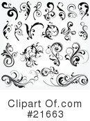 Floral Elements Clipart #21663 by OnFocusMedia
