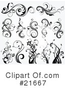 Floral Elements Clipart #21667 by OnFocusMedia