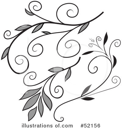 Royalty-Free (RF) Floral Elements Clipart Illustration by dero - Stock Sample #52156
