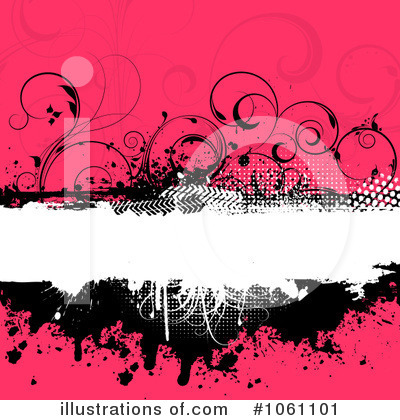 Royalty-Free (RF) Floral Grunge Clipart Illustration by KJ Pargeter - Stock Sample #1061101