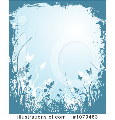 Royalty-Free (RF) Floral Grunge Clipart Illustration by KJ Pargeter - Stock Sample #1079463
