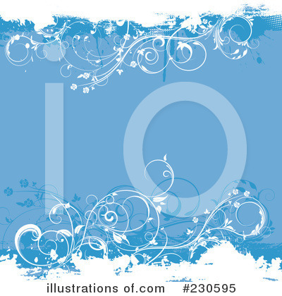 Royalty-Free (RF) Floral Grunge Clipart Illustration by KJ Pargeter - Stock Sample #230595