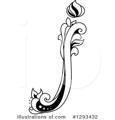 Royalty-Free (RF) Floral Letter Clipart Illustration by Vector Tradition SM - Stock Sample #1293432