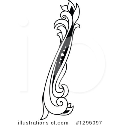 Royalty-Free (RF) Floral Letter Clipart Illustration by Vector Tradition SM - Stock Sample #1295097