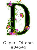 Floral Letter Clipart #84549 by BNP Design Studio