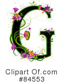 Floral Letter Clipart #84553 by BNP Design Studio
