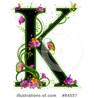 Floral Letter Clipart #84557 by BNP Design Studio