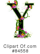Floral Letter Clipart #84558 by BNP Design Studio
