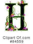 Floral Letter Clipart #84559 by BNP Design Studio