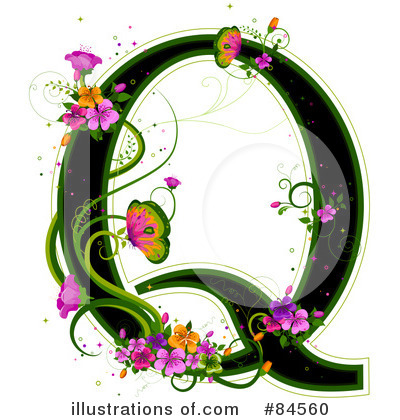 Floral Letter Clipart #84560 by BNP Design Studio