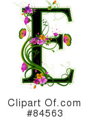 Floral Letter Clipart #84563 by BNP Design Studio