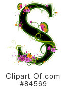 Floral Letter Clipart #84569 by BNP Design Studio
