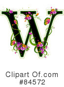 Floral Letter Clipart #84572 by BNP Design Studio