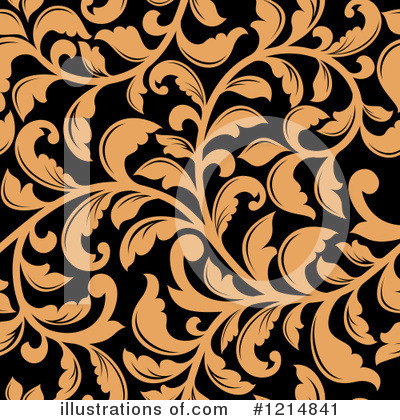 Royalty-Free (RF) Floral Pattern Clipart Illustration by Vector Tradition SM - Stock Sample #1214841