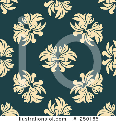 Royalty-Free (RF) Floral Pattern Clipart Illustration by Vector Tradition SM - Stock Sample #1250185