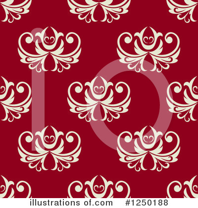 Royalty-Free (RF) Floral Pattern Clipart Illustration by Vector Tradition SM - Stock Sample #1250188