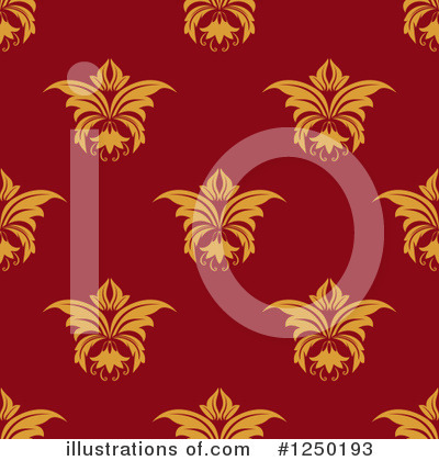 Royalty-Free (RF) Floral Pattern Clipart Illustration by Vector Tradition SM - Stock Sample #1250193