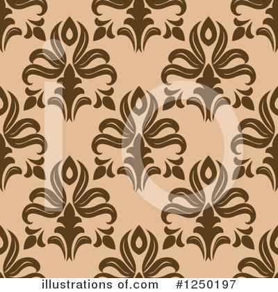 Royalty-Free (RF) Floral Pattern Clipart Illustration by Vector Tradition SM - Stock Sample #1250197