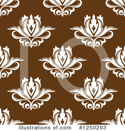 Royalty-Free (RF) Floral Pattern Clipart Illustration by Vector Tradition SM - Stock Sample #1250203