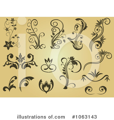 Royalty-Free (RF) Flourish Clipart Illustration by Vector Tradition SM - Stock Sample #1063143