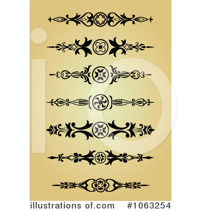 Royalty-Free (RF) Flourish Clipart Illustration by Vector Tradition SM - Stock Sample #1063254