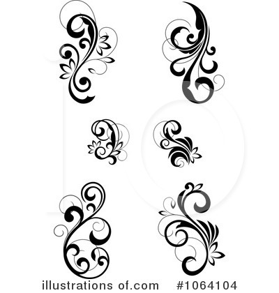 Royalty-Free (RF) Flourish Clipart Illustration by Vector Tradition SM - Stock Sample #1064104