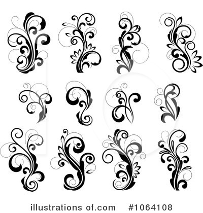 Royalty-Free (RF) Flourish Clipart Illustration by Vector Tradition SM - Stock Sample #1064108