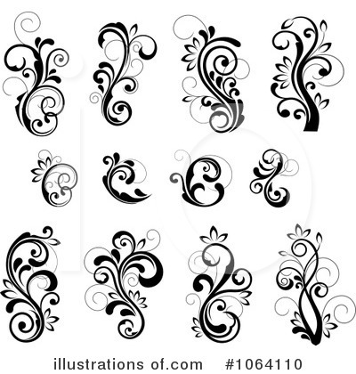Royalty-Free (RF) Flourish Clipart Illustration by Vector Tradition SM - Stock Sample #1064110
