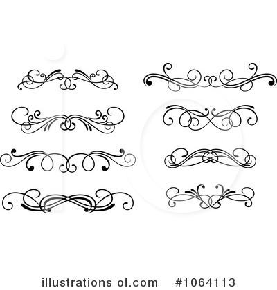 Royalty-Free (RF) Flourish Clipart Illustration by Vector Tradition SM - Stock Sample #1064113