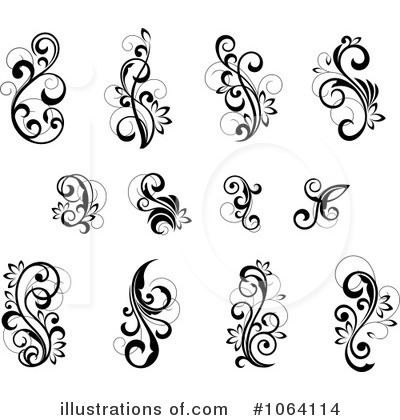 Royalty-Free (RF) Flourish Clipart Illustration by Vector Tradition SM - Stock Sample #1064114