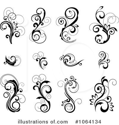 Royalty-Free (RF) Flourish Clipart Illustration by Vector Tradition SM - Stock Sample #1064134