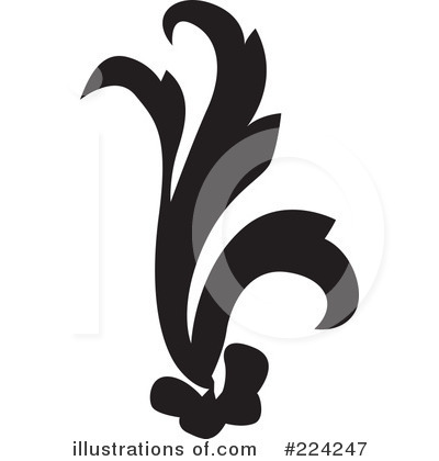 Royalty-Free (RF) Flourish Clipart Illustration by BestVector - Stock Sample #224247