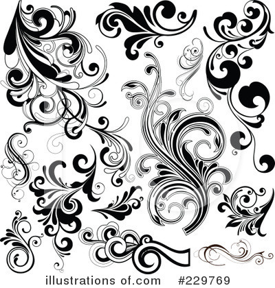 Royalty-Free (RF) Flourish Clipart Illustration by OnFocusMedia - Stock Sample #229769