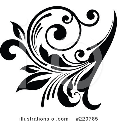 Royalty-Free (RF) Flourish Clipart Illustration by OnFocusMedia - Stock Sample #229785
