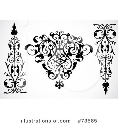 Royalty-Free (RF) Flourish Clipart Illustration by BestVector - Stock Sample #73585