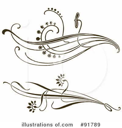 Royalty-Free (RF) Flourish Clipart Illustration by BestVector - Stock Sample #91789