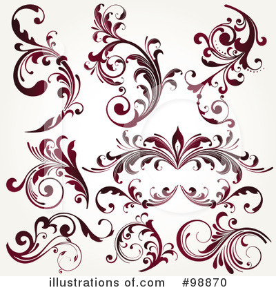 Royalty-Free (RF) Flourish Clipart Illustration by OnFocusMedia - Stock Sample #98870