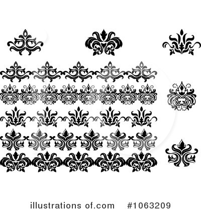 Royalty-Free (RF) Flourishes Clipart Illustration by Vector Tradition SM - Stock Sample #1063209