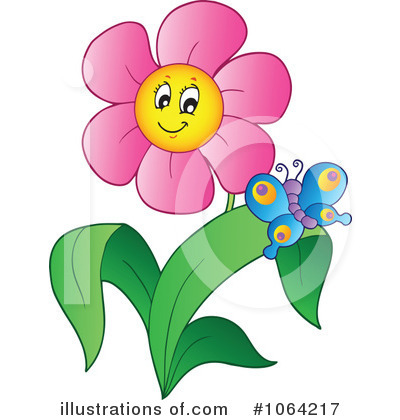 Royalty-Free (RF) Flower Clipart Illustration by visekart - Stock Sample #1064217