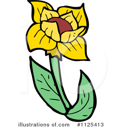 Royalty-Free (RF) Flower Clipart Illustration by lineartestpilot - Stock Sample #1125413