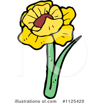 Royalty-Free (RF) Flower Clipart Illustration by lineartestpilot - Stock Sample #1125420