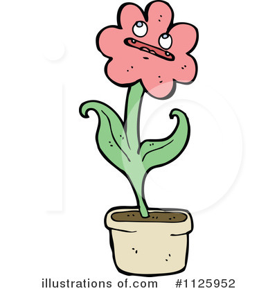 Royalty-Free (RF) Flower Clipart Illustration by lineartestpilot - Stock Sample #1125952
