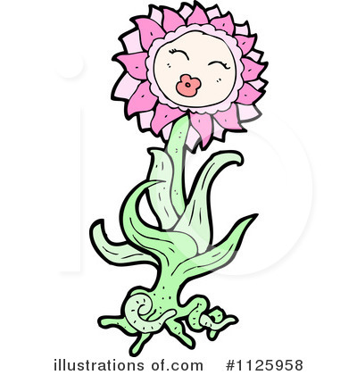 Royalty-Free (RF) Flower Clipart Illustration by lineartestpilot - Stock Sample #1125958